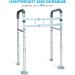 OasisSpace Stand Alone Toilet Safety Rail - Heavy Duty Medical Frame for Elderly & Disabled - Adjustable Handrails for Bathroom Toilet - Buy Online on GoSupps.com