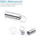 SHD Waterproof Pill Box Keychain - Stainless Steel Single Chamber Organizer for Outdoor Travel & Camping - Buy Online on GoSupps.com