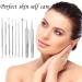 9 in 1 Pimple Blackhead Remover Extractor Tool Kit Professional Blackhead Remover Comedone Pimple Extractor Tool with a Leather Bag - Buy Online on GoSupps.com