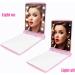 YUNYILAN Compact LED Lighted Makeup Mirror - Handheld & Portable for Travel (Pink-B) - Buy Online on GoSupps.com