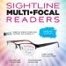 Shop Sightline F207 Medium Fit Multifocus Progressive Reading Glasses - Black 2.5x | International Shipping Available - Buy Online on GoSupps.com