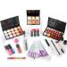 Complete Makeup Kit for Women - Eyeshadow, Eyeliner, Lipgloss, Lipstick, Brushes, Mascara, Eyebrow Pencil, Concealer, Face Powder & Primer - Ideal for Girls, Beginners - Set 019 - Buy Online on GoSupps.com