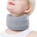 Neck Brace - Adjustable Foam Soft Wraps Neck Support Brace for Sleeping Foam Cervical Collar Soft Foam Wraps for Women & Men Gray L