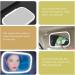 BESPORTBLE Vanity Mirror Visor Led Cosmetic Mirror Car Visor Cosmetic Mirror Luces Led Car Mirror Visor Light up Mirror Led Mirror Car Sun Visor for Car Leds Makeup Mirror White Automatic Abs White 20.1X16cm - Buy Online on GoSupps.com