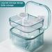 GXGM Dentures Container - Dental Prosthesis Box with Sieve for Cleaning & Soaking | Ideal for Dentures & Mouth Tools | Blau - Buy Online on GoSupps.com