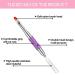Fingertoys Dual-Ended Polygel Brush - 2-in-1 Nail Design Tool for Acrylic & UV Gel Extensions (Violet & Pink) - Buy Online on GoSupps.com