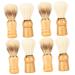 Fomiyes 8 Stk Bartbrush hairdresser neck brush hairdryer dust brush roof cream brush shaving brush and bowl goat beard template for men shaving accessories Shave handbook nylon wool