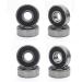 FREEDARE 58mm Skateboard Wheels 82a + ABEC-7 Bearing Steel and Spacers Cruiser Wheels (Pack of 4) Black - Buy Online on GoSupps.com