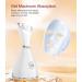 Professional Facial Steamer for Deep Cleaning and Skin Care - Home Spa Warm Ionic Mist Atomizer for Women - Unclog Pores, Moisturize, and Sinus Relief - Includes Bonus Hairband and Stainless Steel Kit (White/Silver) - Buy Online on GoSupps.com