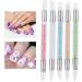 Changor Nail Art Dotting Tools | 5-Piece Brush Set for Magical Mirror Manicure | Kieselgel & Silikon Double-Ended Pens - Buy Online on GoSupps.com