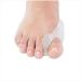 NatraCure Gel Big Toe Bunion Guards & Toe Spreaders - 1315-M RET6PK - (6 Pieces) - (for Pain Relief from Crooked Toes  Pressure  and Hallux Bunions) 6 Count (Pack of 1)