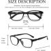 Hubeye 4 Pack Round Reading Glasses - Ultralight TR90 Black Frame Anti-Blue Light 3.0 Diopters for Men & Women - Buy Online on GoSupps.com