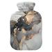 Luxury Marble Hot Water Bottle with Cover Hot Water Bottles for Pain Relief Hot Water Bottle Water Bag Heating Bag for Pregnant Women 1L