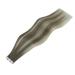 Youngsee Ombre Tape-In Hair Extensions | Real Hair | 35cm Light Ash Brown to Blonde | 5pcs 10g #7/7/ic - Shop Internationally - Buy Online on GoSupps.com
