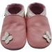 Mejale Soft Leather Slippers for Children 12-18 Months - Rose Papillon | First Steps Shoes - Buy Online on GoSupps.com