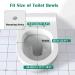D Shaped Soft Close Toilet Seat White Simple Installation with Firmer Top Fixing & Adjustable Hinges Toilet Seats Quick Release Cleaning 9012 Little Surprise - Buy Online on GoSupps.com