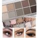 Go Ho 10 Colors Matte Eyeshadow Palette - Highly Pigmented Nude Shades, Waterproof Cool-tone Makeup - Sweet Mint 04 - Buy Online on GoSupps.com