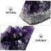 Cabilock 4pcs Amethyst Cluster Rock Purple Rough Gemstones Natural Crystal Decoration Amethyst Cave Agate - Buy Online on GoSupps.com