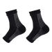 Anklet 1 Pair Ergonomic Protective Sock for Cycling (L/XL) L/XL Black