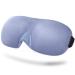Axgo EM13DP Adjustable 3D Contoured Sleep Eye Mask for Men Women 100% Block Out Light Comfort and Lightweight for Travel Shift Work Naps (Gray)