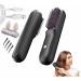 Brusho Hair Pro Cordless Brusheo Portable Hair Straightener Mini Ionic Hot Comb Straightener for Women Hair Pro Straightener for Dry Hair Curl Hair Hair Straightening Irons Black