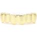 Hip Hop Hollow Tooth Hip Hop Teeth Grillz Easy to Wear Portable Rapper Costume Teeth Jewelry and Party Photo Props for Halloween for Women Men Gift (Gold) - Buy Online on GoSupps.com