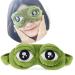 Funny 3D Frog Eye Cover for Sleeping - Unisex Cute Plush Sad Frog Eye Blindfold Travel Work Nap Eye Covering Chic Gift