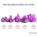 Stone 1pc New Purple Electroplated Crystal Quartz Specimen Electroplating Crystal Clusters Decoration Gift Balance Gemstone Decoration Crystal Cluster (Color : 50-60g Purple) - Buy Online on GoSupps.com