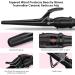 MHU PRO Tapered Curling Wand - 1.5 Inch Curling Iron with Short Clamp 9 Temp Settings (280 -400 ) Automatic Shut-Off | Perfect Curls for All Hair Types - Buy Online on GoSupps.com