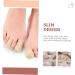 JEWEDECO 2pcs Silicone Gel Toe Tubes Sleeves - Big Toe Guards for Corns and Toe Split - Cotton Corn Covers - 2.5x4cm - Buy Online on GoSupps.com