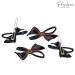 Parcelona French Bow Knot Tortoise Shell Black Set of 4 Celluloid Acetate Small Side Slide Hair Clips - Buy Online on GoSupps.com