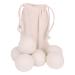 Reusable Wool Dryer Balls for Saves Drying Time White w/Storage Bag Pack of 6