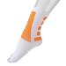 Buy Foot Sleeve for Flexible Movement - Compression Sports Heel Socks (White & Orange) - International Shipping Available - Buy Online on GoSupps.com