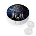 Contact Lens Case White Fantasy Dream Catcher Portable Travel Contact Lens Box Contact Lens Storage Box