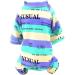 Smalllee Lucky Store: Multi-Colored Striped Cotton Pajamas for Small & Medium Dogs & Cats - Nightwear & Outfits for Yorkies & Chihuahuas - Buy Online on GoSupps.com