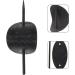 Leather Hair Barrette with Stick | Faux Leather Oval Shape Hair Clips Hair Barrettes Stick Hair Clip Hair Stick Ponytail Hair Pin for Women Long Hair Lvtfco Black - Buy Online on GoSupps.com