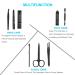 Premium 8 PCS Manicure Set with Nail Clippers and Grooming Tools - Stainless Steel Kit for Women & Men - Luxurious Portable Case Included - Buy Online on GoSupps.com