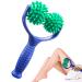 AMDZGLB 2 massage balls massage roller with handle massage for legs self -massage roller fascia ball massage device Fascia ball for back legs feet hands muscle pain