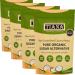 TIANA Fairtrade Organics Raw Crystallised Coconut Nectar Sugar Alternative 1 kg (250g x 4)
