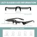 Buy GYU Lazy Glasses - Horizontal Reading Glasses for Comfortable Lying Down & Watching - Neck Relaxer - Black - International Shipping Available - Buy Online on GoSupps.com