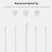 1000pcs Tiny Cotton Buds - Round & Spiral for Baby Care Cosmetics & Personal Hygiene | International Shipping Available - Buy Online on GoSupps.com