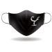 Embroidered face mask with rubber bands.Personalized with the initial of the first / last name.Washable sterilizable and reusable.Unisex (y)