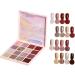 Cream Nail Gel Palette Beauty Color Case Manicure Art Supplies Small Solid Polish Block Trendy Nail Style | Nail Gel Collection Design Practice - Buy Online on GoSupps.com