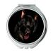 Mirror Travel Mirror Alsatian Black Eyes German Shepherd Canine Dog pocket mirror portable mirror