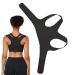 Back Brace Corrector - Adjustable Back Corrector Invisible Braces Effective Back Stretcher for Shoulder Women Men Black Small