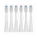 Toothbrush Heads Replacement for Waterpik SF-02W SF-03W SF-01W Sonic Fushion 2.0 Model Brush Head with Cover 6 PCS White