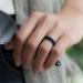 ThunderFit Women's Silicone Wedding Bands | Breathable 2 Layer | 5.5mm Wide 1.5mm Thick | Teal-Black, Black-Teal, White-Teal, Light Teal Glitter-White | Size 6.5-7 (17.35mm) - Buy Online on GoSupps.com