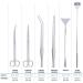 VORESTIC 6 pcs Aquarium Aquascaping Terrarium Tools Long Tweezers Scissors Algae Scraper - Buy Online on GoSupps.com