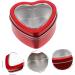 DIYEAH 50 Pcs Gumballs Heart Tins with Lids Small Boxes for Chocolate Candies With Cover Candy Jar 6x5.9cmx5pcs Redx5pcs - Buy Online on GoSupps.com