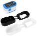 2Pcs Blood Oxygen Case Oximeter Cover Fingertip Blood Oxygen Saturation Monitor Cover Portable Silicone Fingertip Pulse Monitor Protector for Travel Home Black White Black+white - Buy Online on GoSupps.com